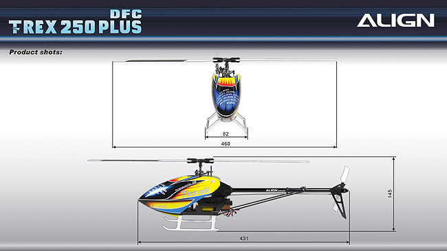 RH25E03XW T REX 250 PLUS DFC BTF. Hobby Hangar