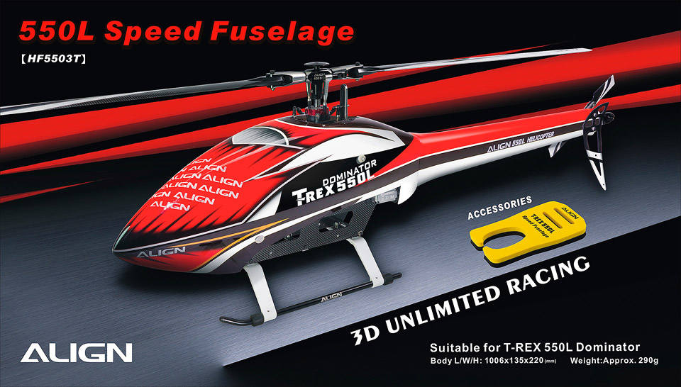 Align T-Rex 450L Speed Fuselage Red 